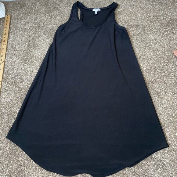 Leith shift sheath dress black spandex slinky wrinkle resistant halter neck SM - Picture 11 of 12